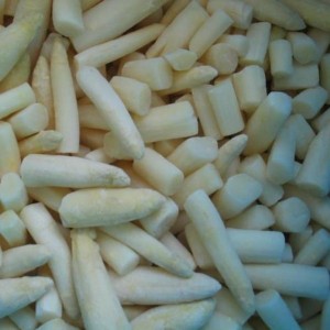 IQF Frozen White Asparagus tips and cuts