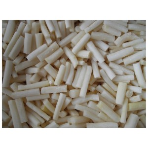 IQF Frozen White Asparagus tips en besunigings