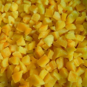 Fornecedor de pimentões amarelos congelados IQF em cubos