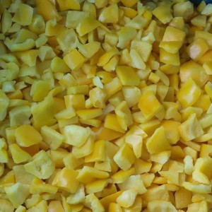 IQF Furnizues me speca të verdhë të ngrirë në kubikë