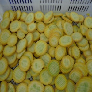 IQF Yakaomeswa Yellow Squash Yakachekwa nechando zucchini