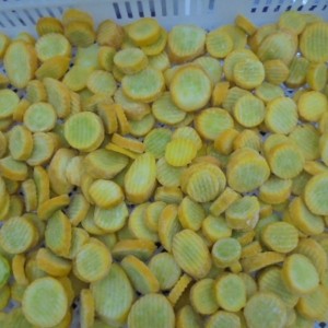 IQF Bevrore Yellow Squash Gesnyde vries-courgette
