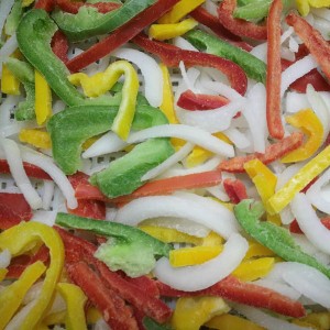 Mixed Flavor IQF Frozen Pepper Onion Mixed