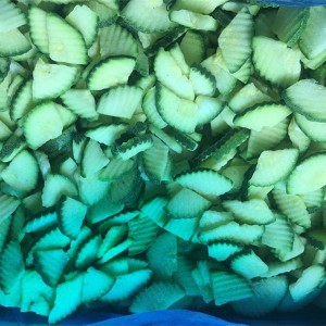 ການປູກພືດໃໝ່ IQF Frozen Sliced ​​Zucchini