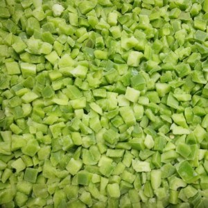 Supplier IQF Frozen Green Pepper Diced