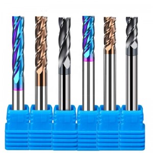  Solid Carbide Fresa Diamond Coating CNC 4 Flutes Square End Mill Cutters