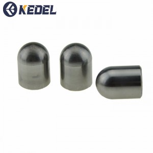 Tungsten cemented carbide button inserts for milling bits