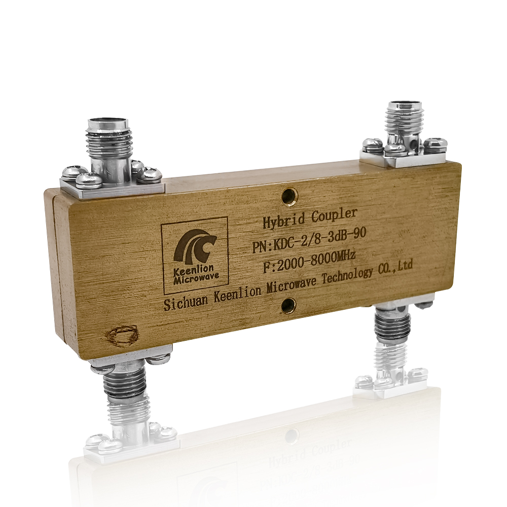 2000-8000MHz RF 90° Hybrid Coupler supports 2G/3G/4G/LTE/5G Featured Image