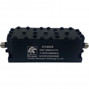 2878-2882 MHz Customized Cavity Filter Manufacture RF Filter