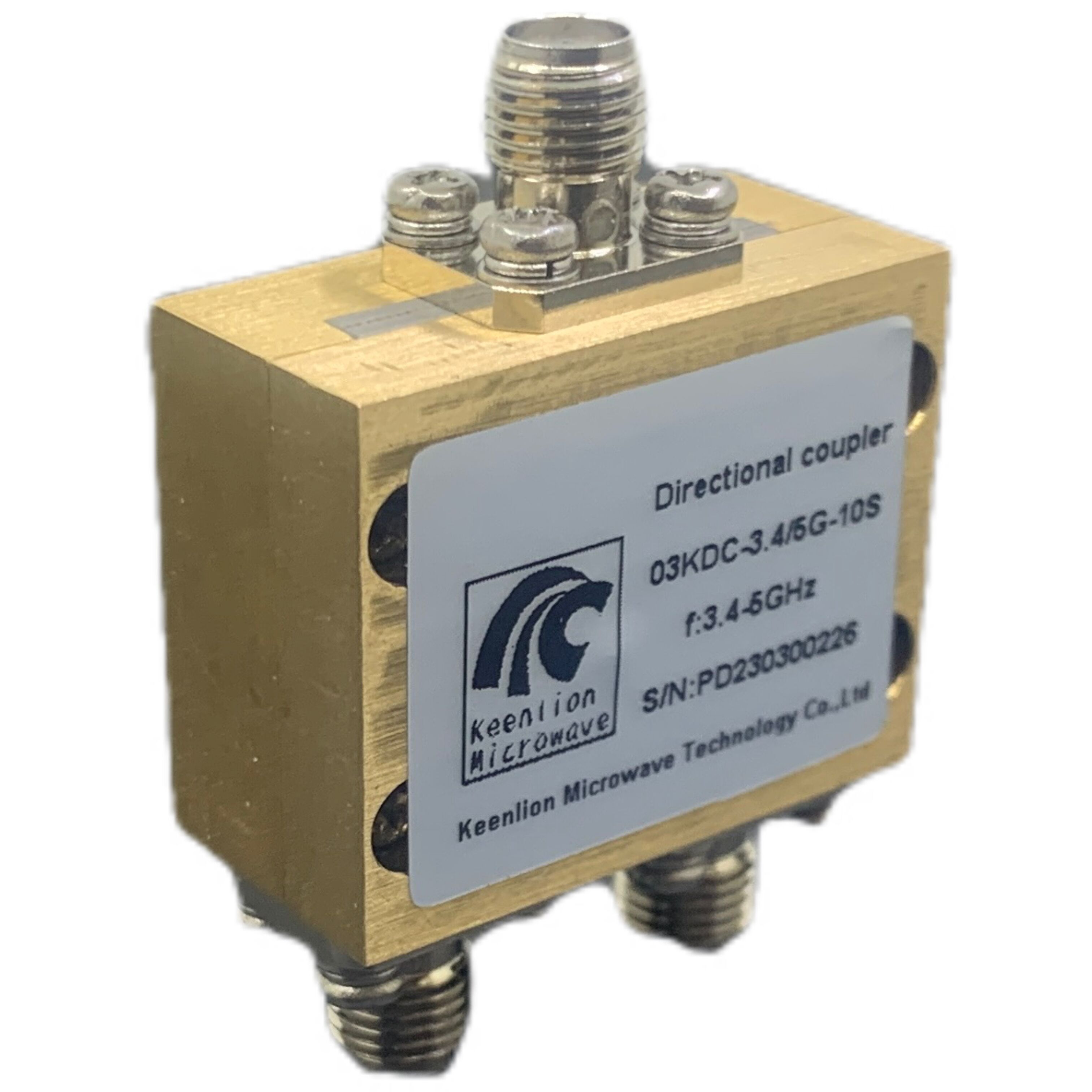 10W Directional Coupler 3400-5000MHz Microuwave Low VSWR High Isolation Directional Coupler SMA Directional Coupler Featured Image