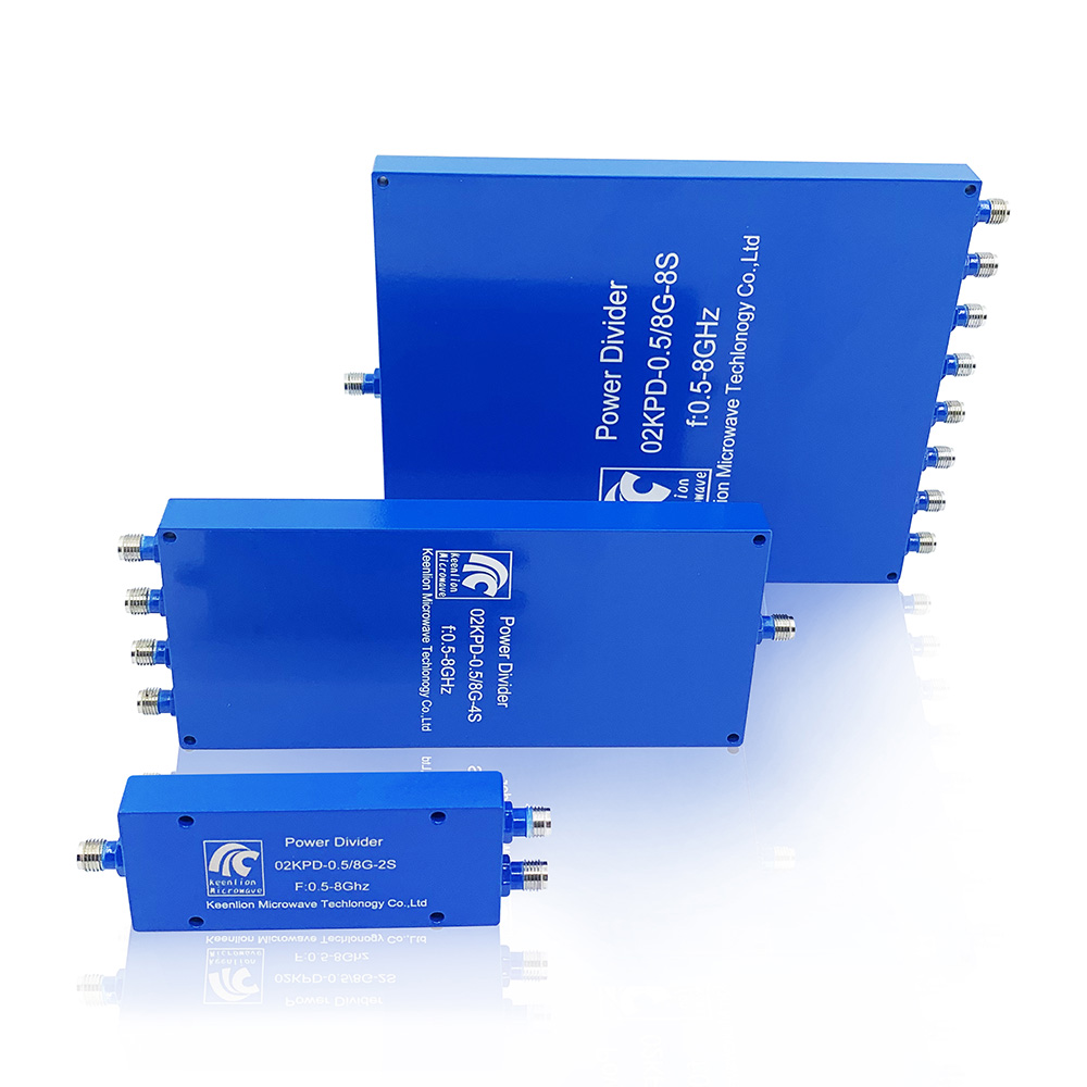 RF 2/4/8 way 500-8000MHz microstrip wilkinson power splitter divider with SMA-Female connect Featured Image