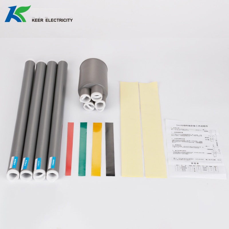 1kv Silicone Rubber Four Core Cold Shrink Cable Terminal
