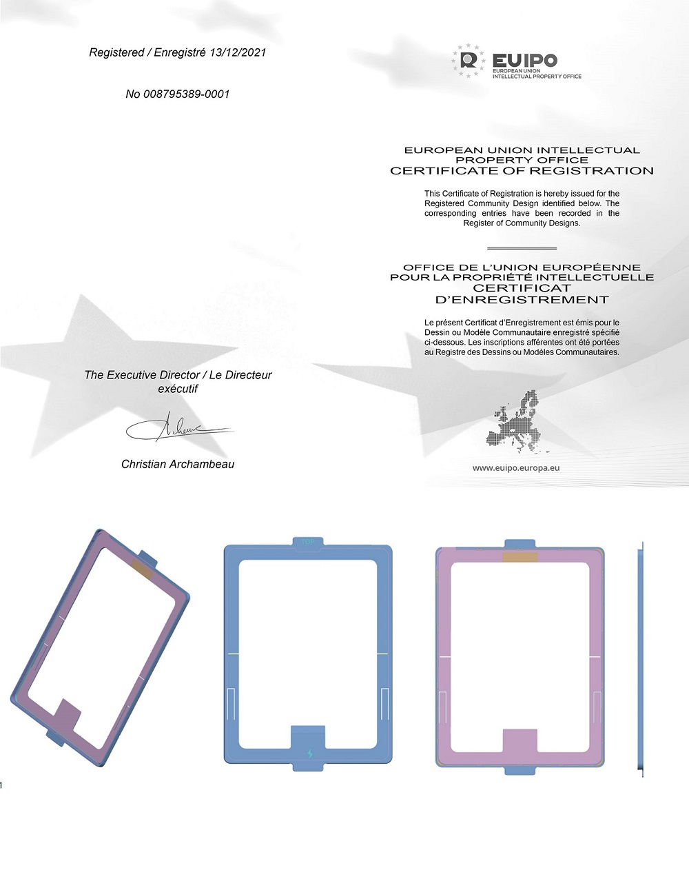 blind intallation tray gets patent approved both EU and U.S.A