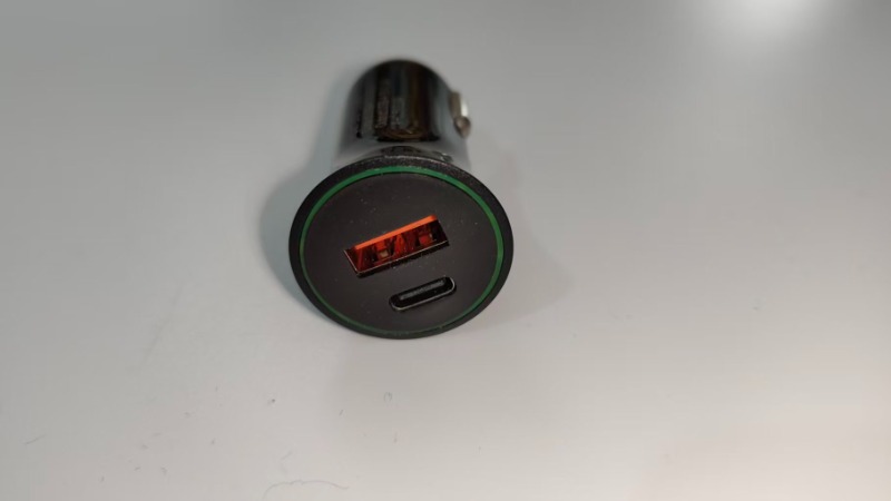15W Dual-Port Smart Car Charger (USB-A + USB-C)