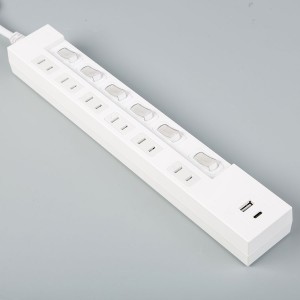 Power Strip Surge Protector 6 Outlets Individua...