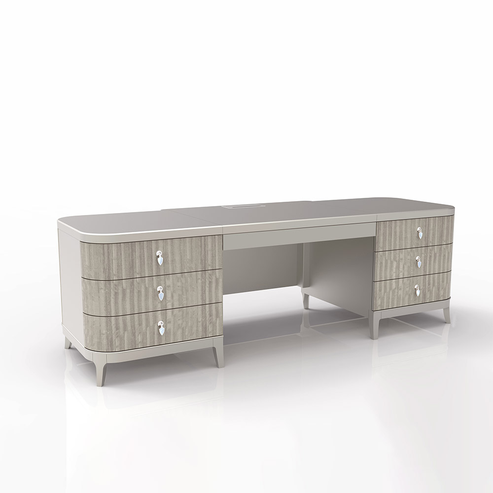 Factory wholesale Industrial Mirrored Door Cabinet - Desks – 20C2518 – KUANFULL