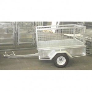 Portable Galvanized Transport Sheep Trailer