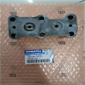 Komatsu pump valve assembly original  723-40-66701