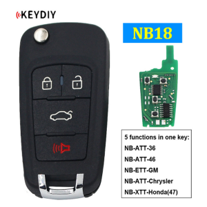 NB18 Multi-functional Universal Remote Control Car Key for KD900 KD900+ URG200 KD-X2 NB-Series Remote (All Functions Chips in)
