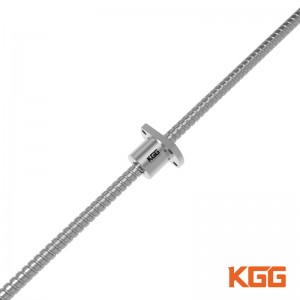 KGG GSR-Serio CNC Precizeca Miniatura Neoksidebla Ŝtalo Rulita Fadena Pilkŝraŭbo kun Nukso por Metala Fandanta Maŝinaro