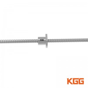KGG GSR Series CNC Precision Miniature Stainless Steel Rolled Thread Ball Screw with Nut for Metal Casting Machinery
