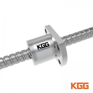 KGG GSR Series CNC Precision Miniature Stainless Steel Rolled Thread Ball Screw with Nut for Metal Casting Machinery