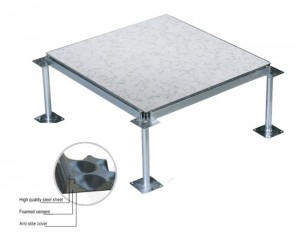 Anti-static steel raised access floor without edge (HDG)