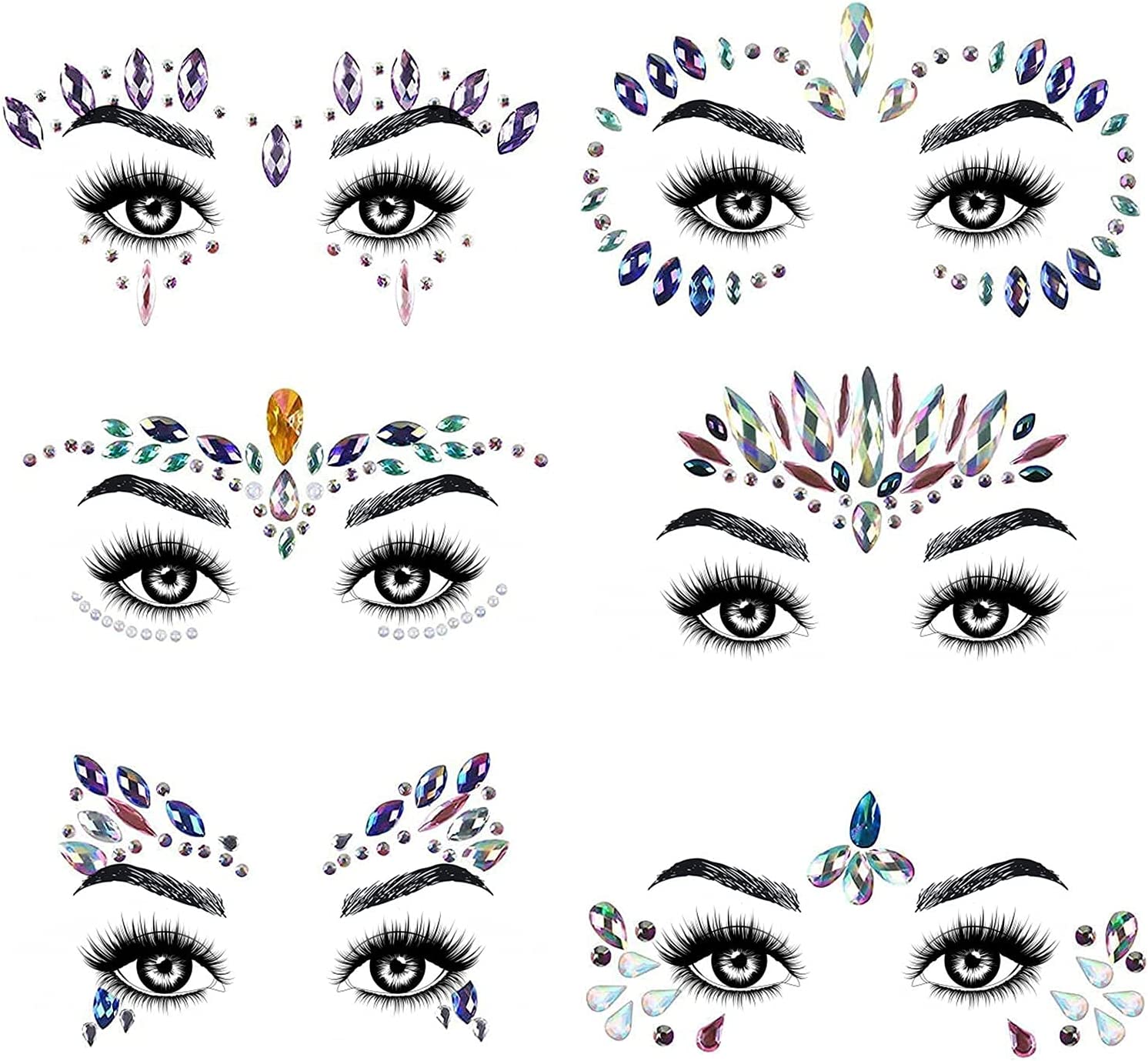 OEM Custom Face Jewels Amazing Crystal Stones Eyeliner Tattoo Rhinestone  Eyes Sticker - China Tattoo Sticker Face Gems and Face Gem Stickers price