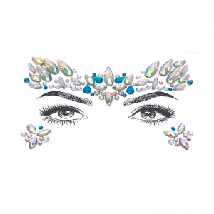 One-off bling diamond face gem sticker for parties decoration