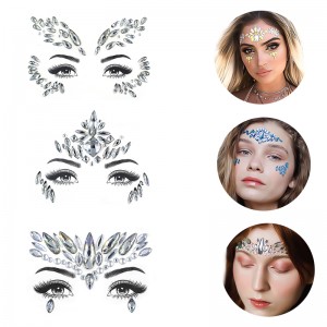 Newest fashion mermaid party adornment body gem crystal face jewels sheets