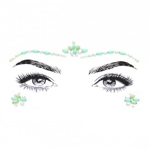 Fashionable removable jewel face rhinestone sticker for women