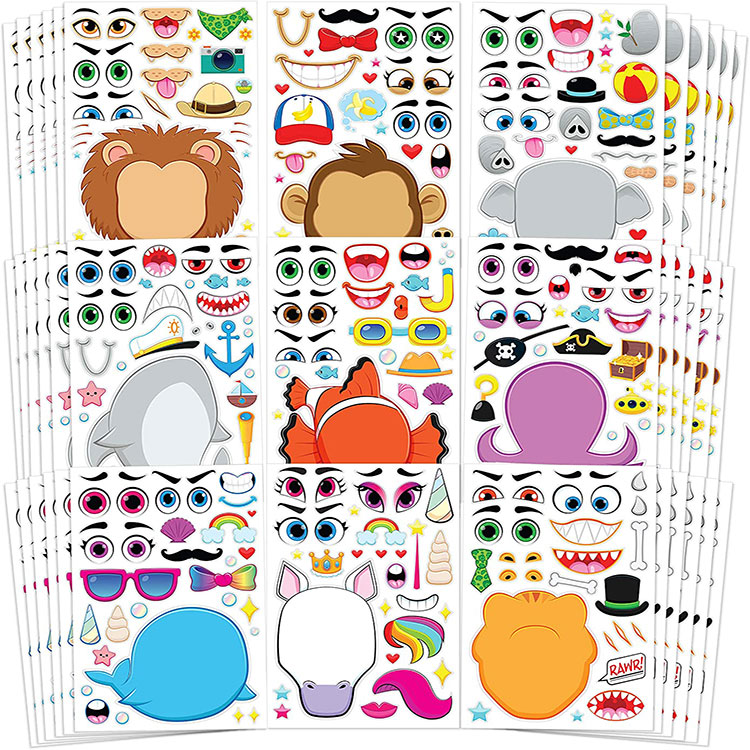 100% Original Window Sticker For Kids - Animal Theme DIY Face Paper Stickers Kits – Youlian