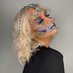 Face Art Beauty Rhinestone Fashion Face Eye Sticker DIY Make Up Face Sticker