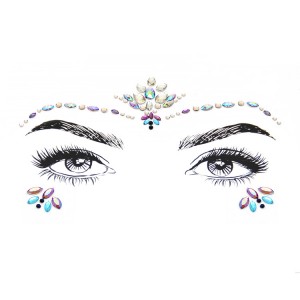 One-off bling diamond face gem sticker for parties decoration
