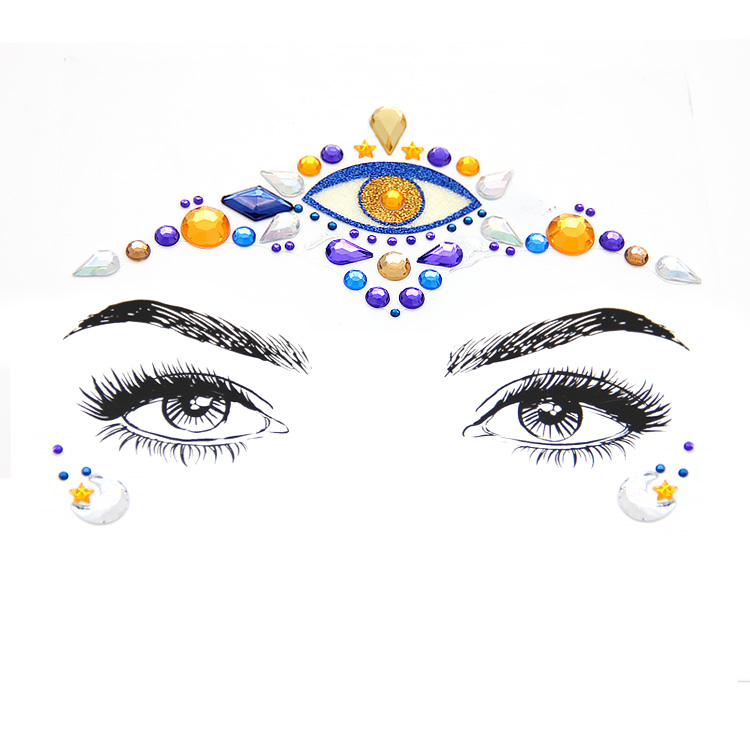 2022 wholesale price Face Sticker - Body Glitter Stickers Face Crystal Makeup Face Jewel sticker – Youlian