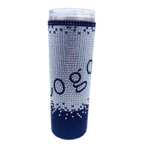 Bling glitter rhinestones water stainless steel crystal tumbler for gifts and daily life