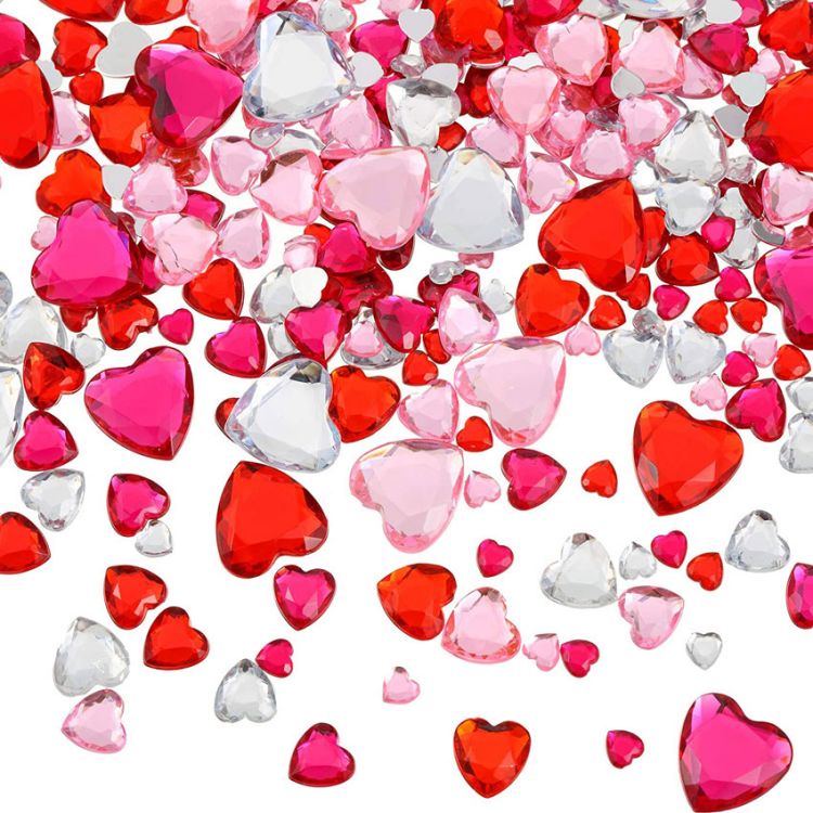 2022 High quality Face Gems - Buy in Bulk DIY Craft Acrylic Heart Shape Rhinestone – Youlian