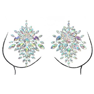 Waterproof Crystals Jewels breast Fit Rhinestone Temporary Stickers for Carnival