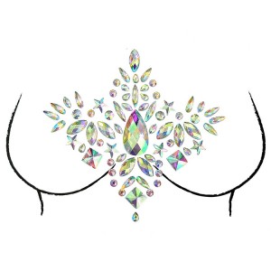 Mermaid Glitter Crystal Tattoos Bindi Breast Rhinestone Stickers for party decoration
