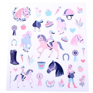 Trending Products Non Hot-Fixed Glass Rhinestone - Paper Self Adhesive Craft Sticker Irregularly Shaped Horse – Youlian