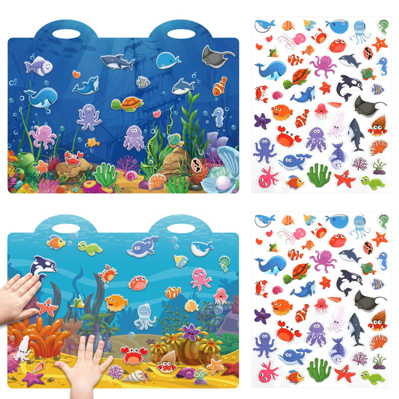 Best Price on Removable Pvc Sticker - Portable static waterproof silicone removable reusable sticker book – Youlian