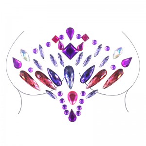 Rhinestone Chest Body Crystal Nipple Stickers Festival Diamond Nipple Jewels Acrylic Sticker