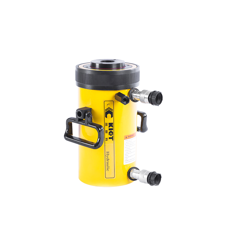 Electro-hydraulic hollow jack separation vertical double-acting