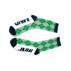 OEM Custom Men's Argyle Style jacquard paj rwb Sports football Socks