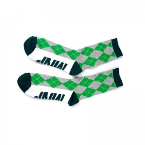 OEM Custom Men’s Argyle Style jacquard cotton Sports football Socks