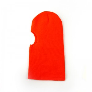 Hot sale Custom acrylic plain one hole ski mask with woven tag