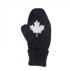 Wholesale custom logo outdoor acrylic knitted mittens