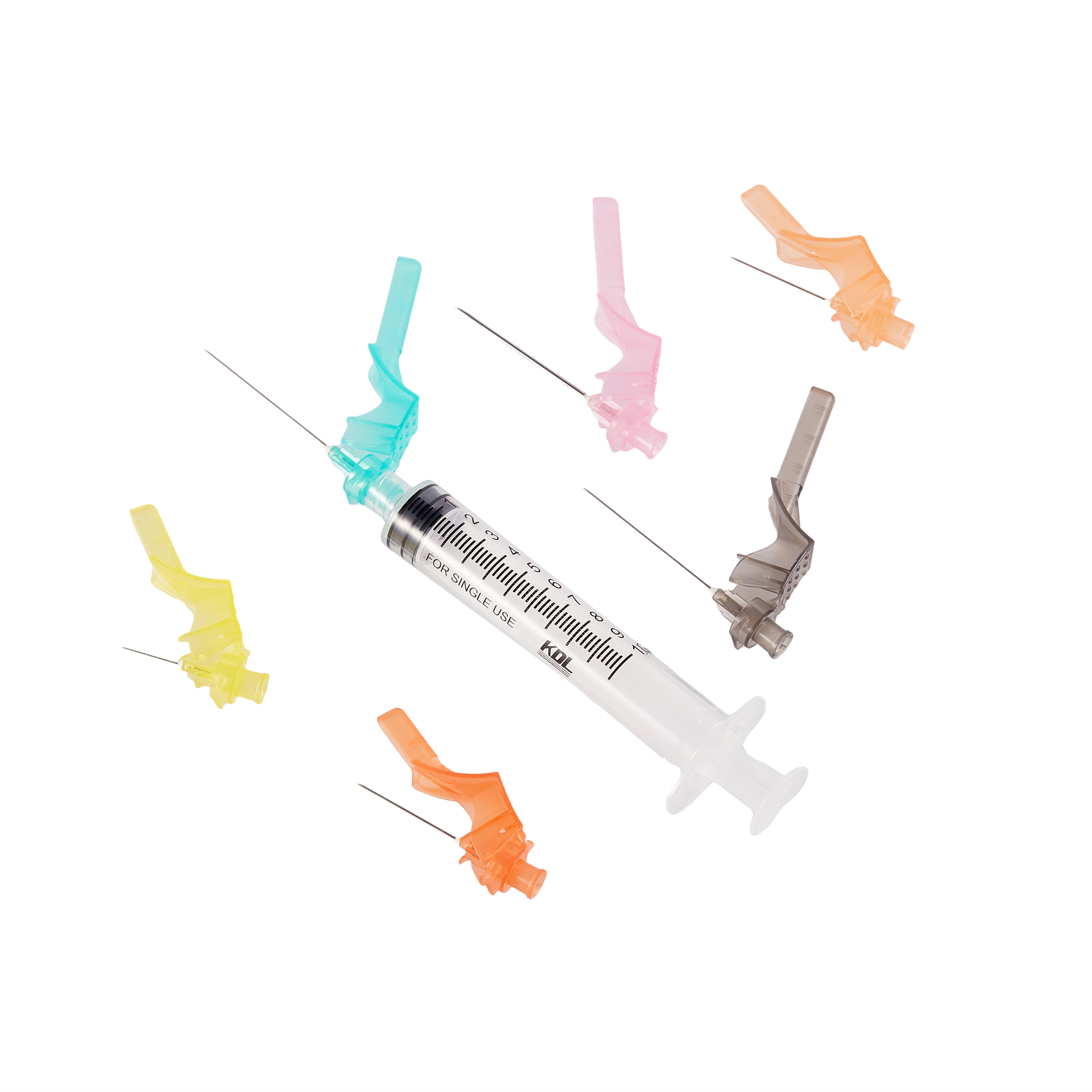 DISPOSABLE STERILE SYRINGES LUER LOCK LUER SLIP WITH SAFETY NEEDLE