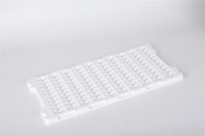 White plastic tray for electronics