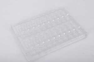 Plastic tray for glass screen